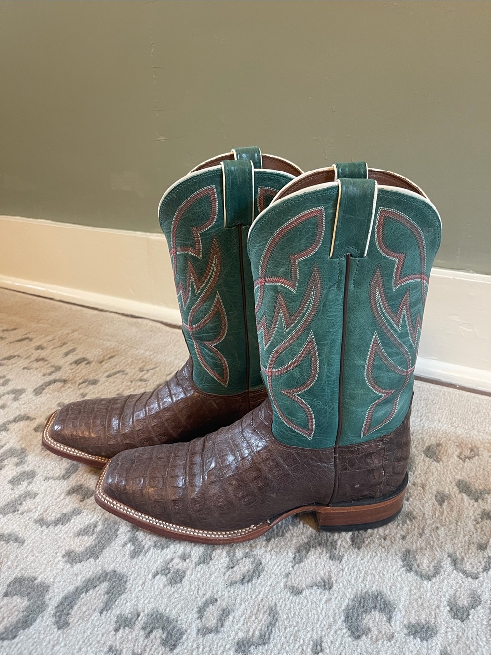 Nocona Exotic Caiman Leather Boots